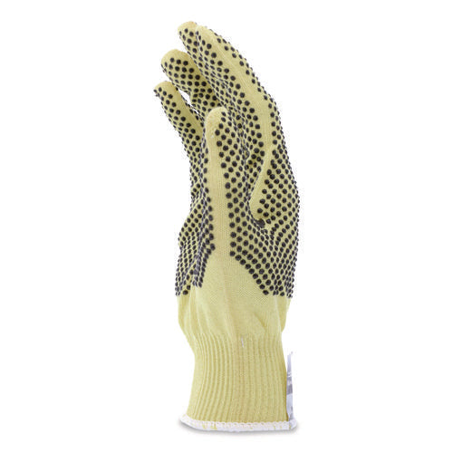 Cutpro Kevlar Gloves, Reversible, 10" Long, Small, Yellow/black, Pair