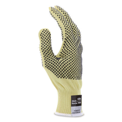 Cutpro Kevlar Gloves, Reversible, 10" Long, Small, Yellow/black, Pair