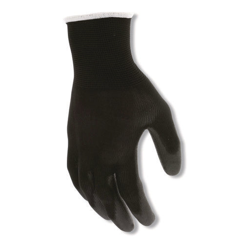 Work Gloves, 10" Long, Large, Black, 12 Pairs