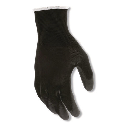 Work Gloves, 10" Long, Medium, Black, 12 Pairs