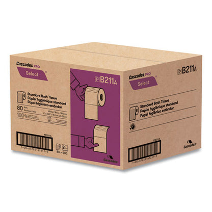 Select Standard Bath Tissue, Septic Safe, 2-ply, White, 500 Sheets/roll, 80 Rolls/carton