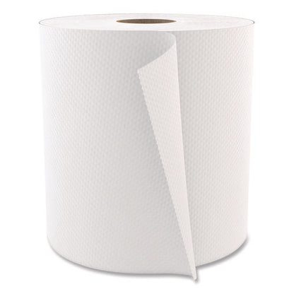 Select Roll Paper Towels, 1-ply, 7.9" X 800 Ft, White, 6 Rolls/carton