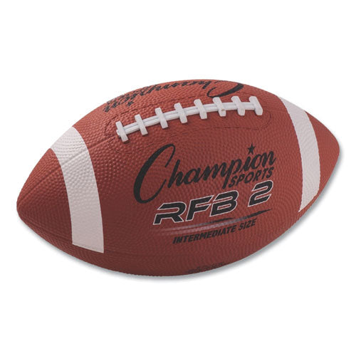 Rubber Sports Ball, Football, Intermediate/youth Size, Brown