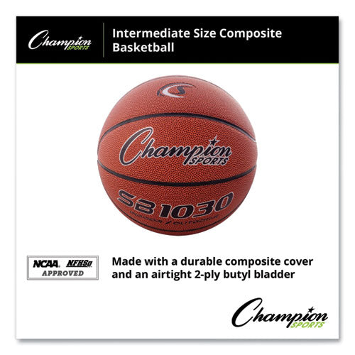 Composite Basketball, Intermediate/youth Size, Brown