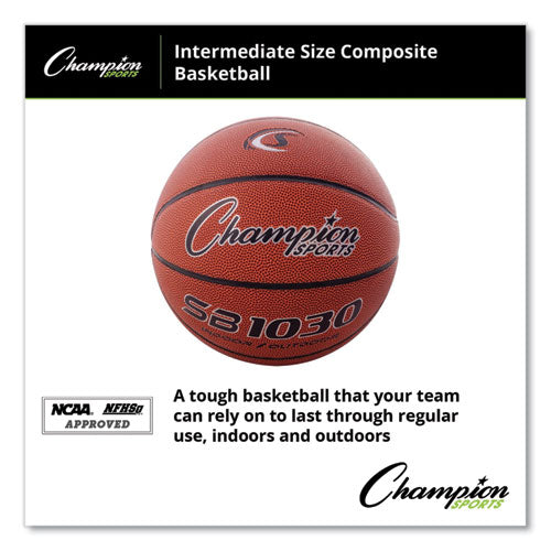 Composite Basketball, Intermediate/youth Size, Brown