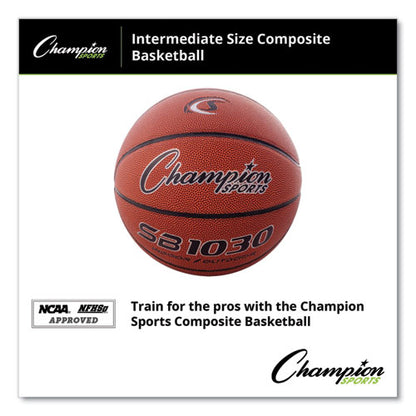 Composite Basketball, Intermediate/youth Size, Brown