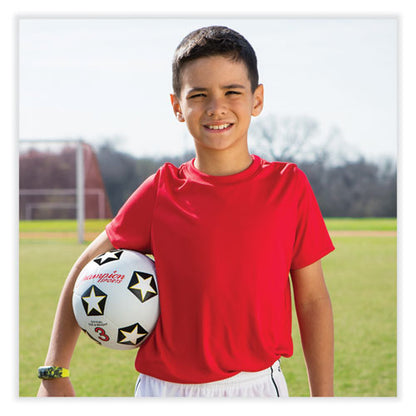 Rubber Sports Ball, Soccer, No. 3 Size, White/black