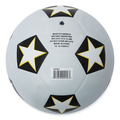 Rubber Sports Ball, Soccer, No. 3 Size, White/black