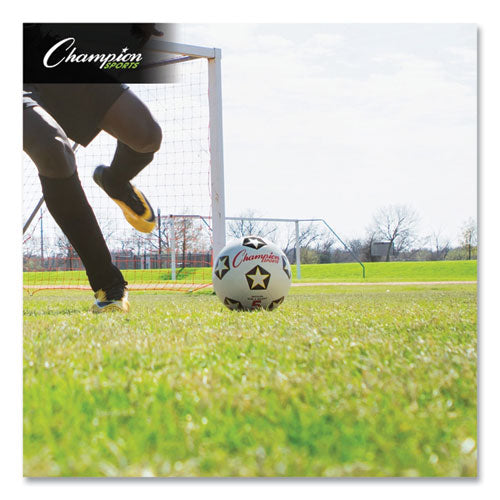 Rubber Sports Ball, Soccer, No. 5 Size, White/black