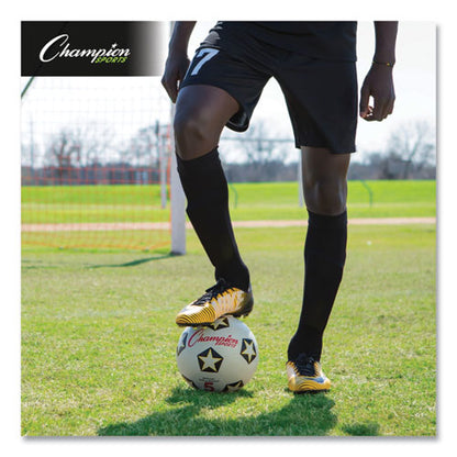 Rubber Sports Ball, Soccer, No. 5 Size, White/black