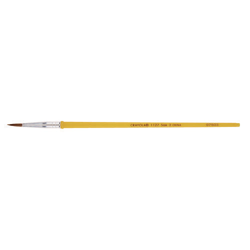 Watercolor Brush Set, Size 2, Camel-hair Blend, Round Profile, 3/pack