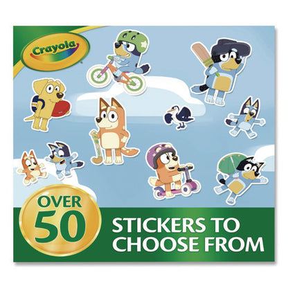 Bluey Color And Sticker Activity Set, Includes Five Markers, Ages 3 And Up, 32 Pages