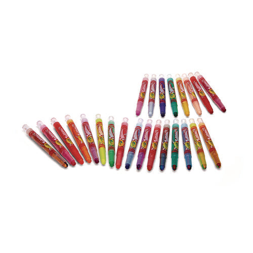 Twistables Mini Crayons, Fun Effects, Assorted, 24/pack