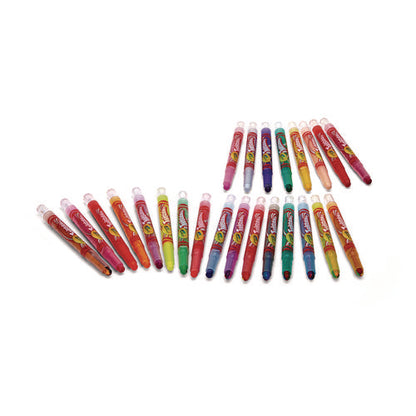 Twistables Mini Crayons, Fun Effects, Assorted, 24/pack