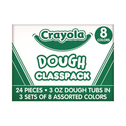 Dough Classpack, 3 Oz, 8 Assorted Colors, 24/pack