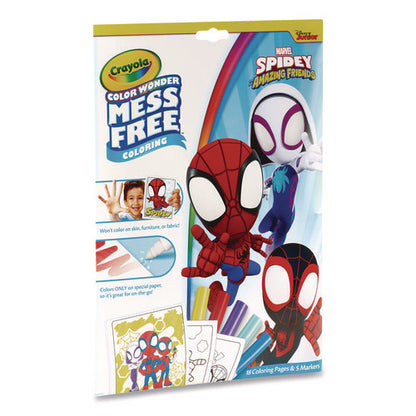Spidey And His Amazing Friends Color Wonder Kit, Includes Five Markers, Ages 3 And Up, 18 Pages