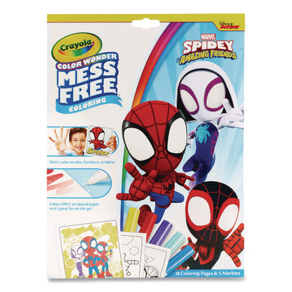 Spidey And His Amazing Friends Color Wonder Kit, Includes Five Markers, Ages 3 And Up, 18 Pages