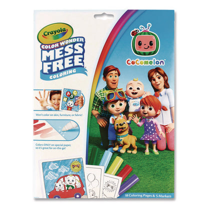 Cocomelon Color Wonder Kit, Includes Five Markers, Ages 3 And Up, 18 Pages