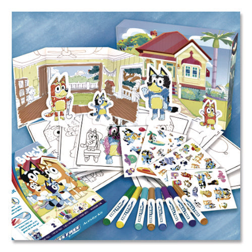 Bluey Color Wonder Activity Kit, Includes Eight Markers, Ages 3 And Up, 10 X 8 Sheets, 27 Pages
