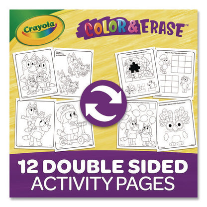Bluey Color And Erase Reusable Activity Pad, Includes Three Markers, Ages 3 And Up, 16 Pages