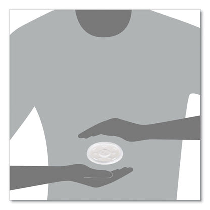 Plastic Lids For Foam Cups/bowls/containers, Flat With Straw Slot, Fits 6 Oz To 14 Oz, Translucent, 100/pack, 10 Packs/carton
