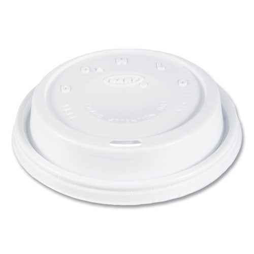 Cappuccino Dome Sipper Lids, Fits 12 Oz To 24 Oz Hot Cups, Plastic, White, 1,000/carton