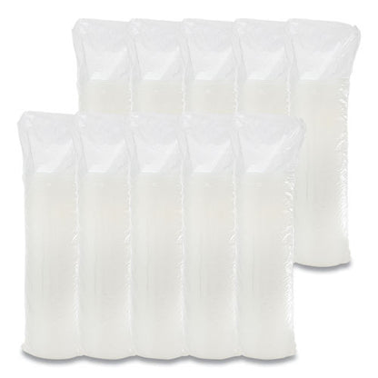 Plastic Lids, Straw-slot Lid, Fits 12 Oz To 24 Oz Hot/cold Foam Cups, Translucent, 100/pack, 10 Packs/carton