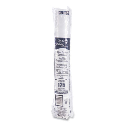 Conex Complements Portion/medicine Cups, 2 Oz, Plastic, Clear, 125/bag, 20 Bags/carton