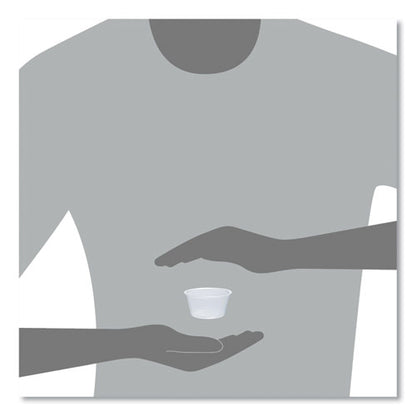 Conex Complements Portion/medicine Cups, 2 Oz, Plastic, Clear, 125/bag, 20 Bags/carton