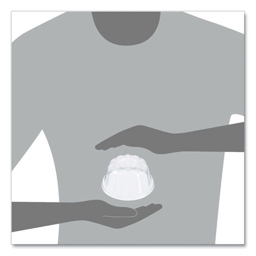 D-t Sundae/cold Cup Lids, Fits 5 Oz To 32 Oz Cold Cups, Plastic, Clear, 50/pack, 20 Packs/carton