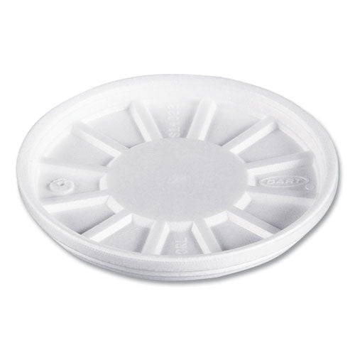 Vented Foam Lids, Fits 6 Oz To 32 Oz Hot Cups, White, 50/pack, 10 Packs/carton