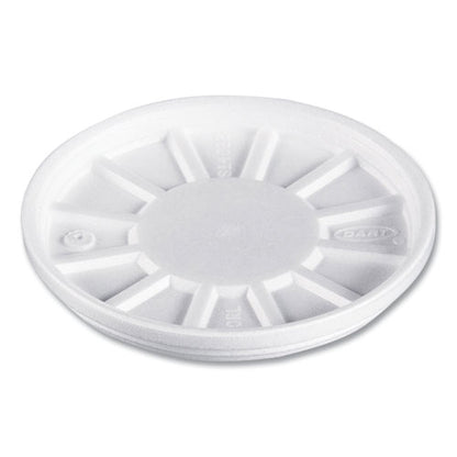 Vented Foam Lids, Fits 6 Oz To 32 Oz Hot Cups, White, 50/pack, 10 Packs/carton