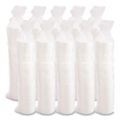 Vented Foam Lids, Fits 6 Oz To 32 Oz Hot Cups, White, 50/pack, 10 Packs/carton