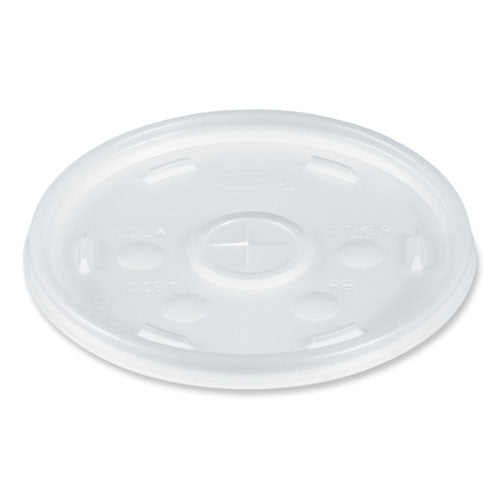 Cold Cup Lids, Fits 8 Oz To 32 Oz Cold Cups/containers, Plastic, Translucent, 100/sleeve, 10 Sleeves/carton