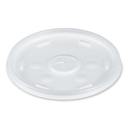 Cold Cup Lids, Fits 8 Oz To 32 Oz Cold Cups/containers, Plastic, Translucent, 100/sleeve, 10 Sleeves/carton