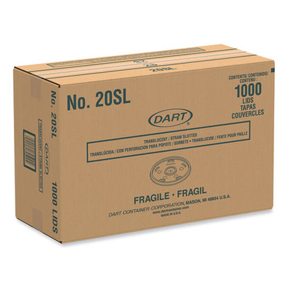 Cold Cup Lids, Fits 8 Oz To 32 Oz Cold Cups/containers, Plastic, Translucent, 100/sleeve, 10 Sleeves/carton