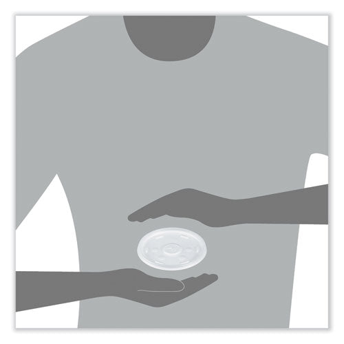 Cold Cup Lids, Fits 8 Oz To 32 Oz Cold Cups/containers, Plastic, Translucent, 100/sleeve, 10 Sleeves/carton