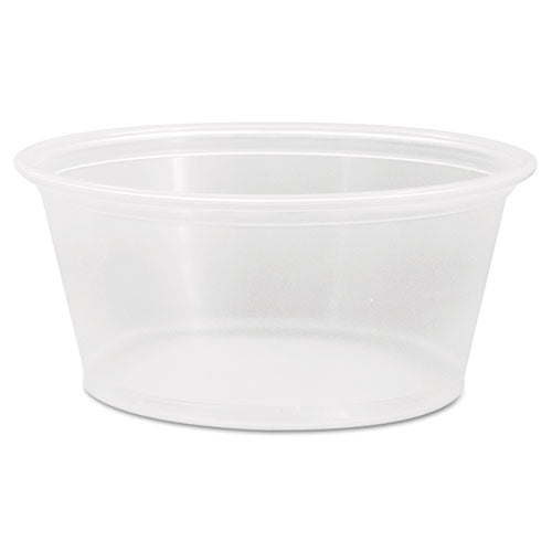Conex Complements Portion/medicine Cups, 3.25 Oz, Plastic, Clear, 125/bag, 20 Bags/carton
