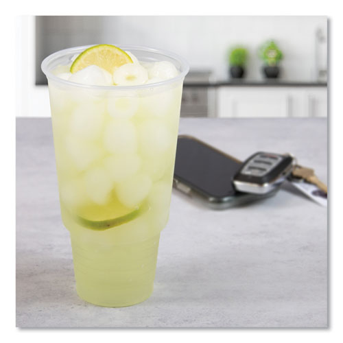 Ultra Clear Pedestal Pet Cups, 32 Oz, Plastic, Clear, 25/bag, 20 Bags/carton