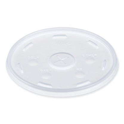 Lids For Foam Cups And Containers, Fits 32 Oz/44 Oz/60 Oz Hot Cups, Plastic, Translucent, 1,000/carton