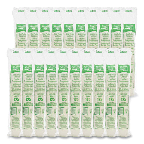Conex Complements Portion/medicine Cups, 4 Oz, Plastic, Clear, 125/bag, 20 Bags/carton
