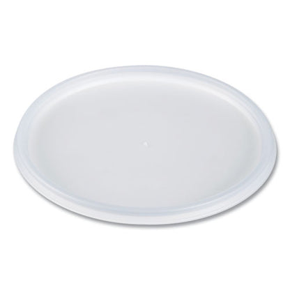 Plastic Lids For Foam Containers, Flat, Vented, Fits 24 Oz To 32 Oz, Translucent, 100/pack, 5 Packs/carton