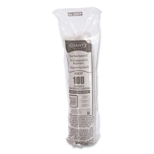 Pete Plastic Flat Cold Cup Lids, Fits 12 Oz To 24 Oz Cold Cups, Clear, 1,000/carton