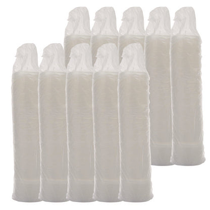 Non-vented Cup Lids, Fits 6 Oz Hot Cups/2 Oz To 4 Oz Food Containers, Plastic, Translucent, 1,000/carton