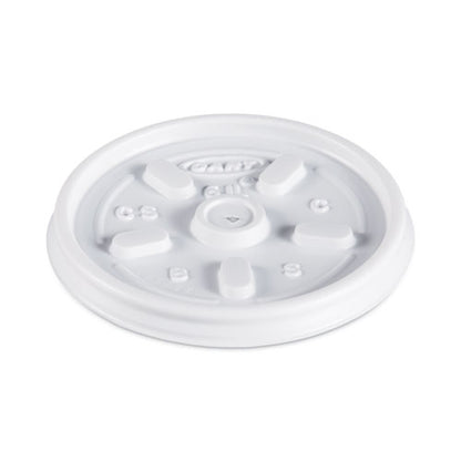 Plastic Lids For Foam Containers, Vented, Fits 3.5 Oz To 6 Oz, White, 100/pack, 10 Packs/carton