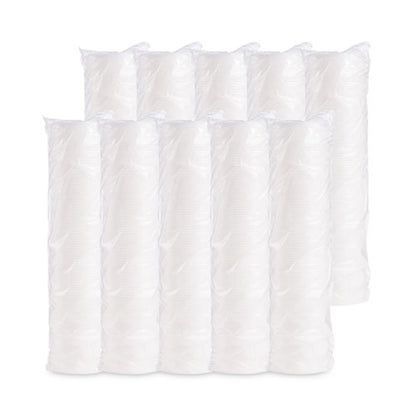 Plastic Lids For Foam Containers, Vented, Fits 3.5 Oz To 6 Oz, White, 100/pack, 10 Packs/carton