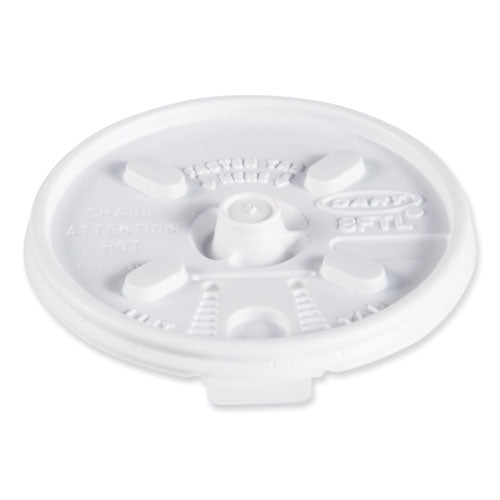 Lift N' Lock Plastic Hot Cup Lids, Fits 8 Oz Hot Cups, White, 1,000/carton