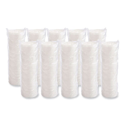 Lift N' Lock Plastic Hot Cup Lids, Fits 8 Oz Hot Cups, White, 1,000/carton