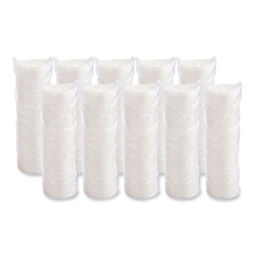 Lift N' Lock Plastic Hot Cup Lids, Fits 8 Oz Hot Cups, White, 1,000/carton