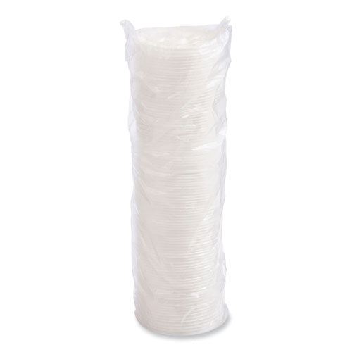Lift N' Lock Plastic Hot Cup Lids, Fits 8 Oz Hot Cups, White, 1,000/carton